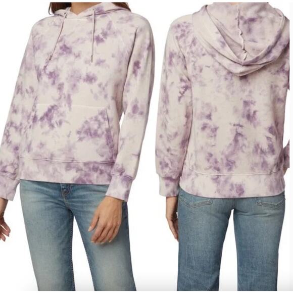 HUDSON JEANS Los Angeles Live-In Tie Dye 100% Cotton Hoodie Sweatshirt - L - Picture 5 of 8